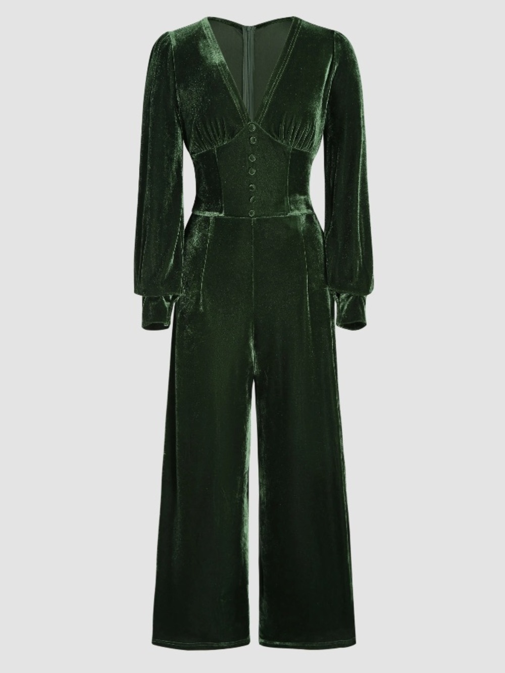 NWOT CIDER green velvet corset jumpsuit size small new without tags
